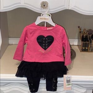 Juicy couture two piece set. 3 to 6 months.